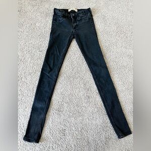 Hollister Black Super Skinny Jeans Waist 25 Length 33
